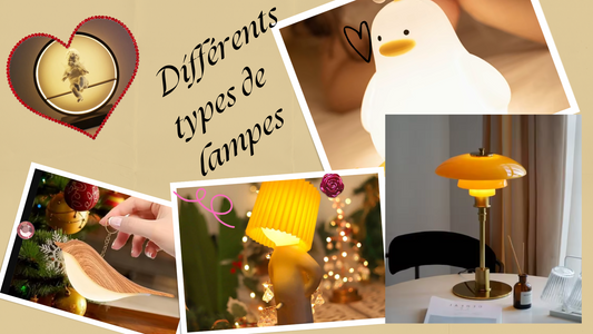 diffèrent types de lampes