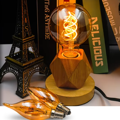 Ampoule à filament Rétro sur support