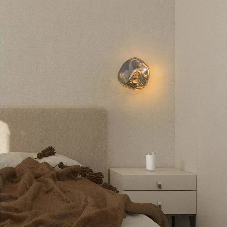 Applique murale à surface dynamique dans une chambre