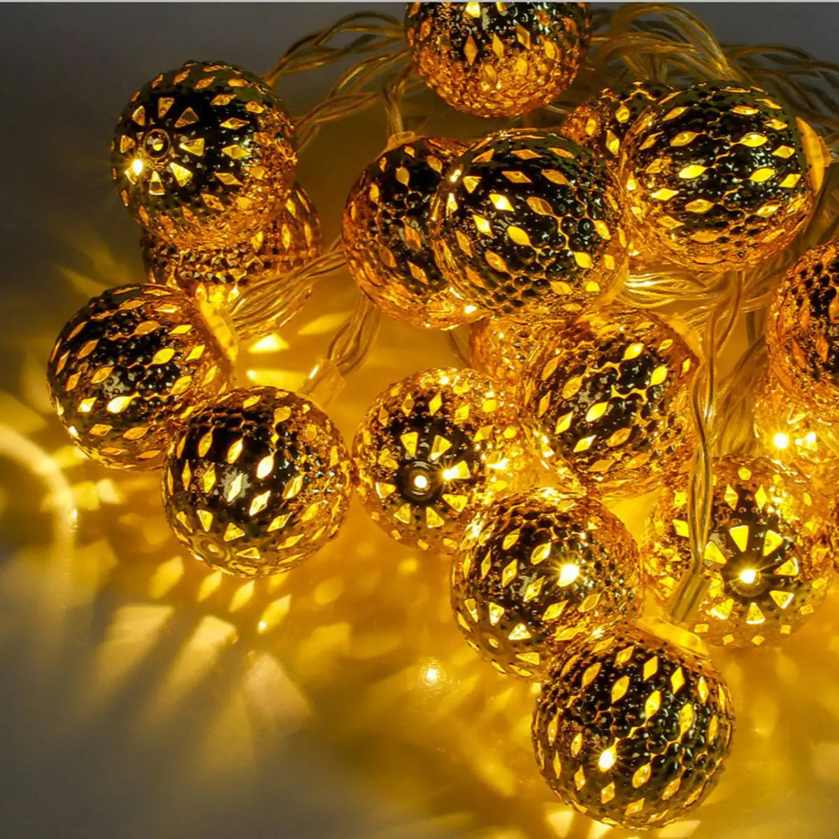 Guirlande lumineuse marocaine lumière jaune