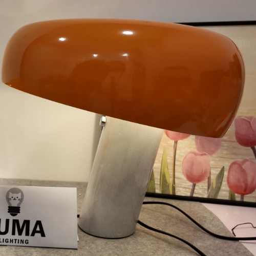 Lampe champignon orange