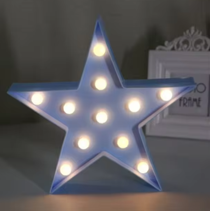 Lampe led 3d Ătoile allumĂ©e et cadre de photo