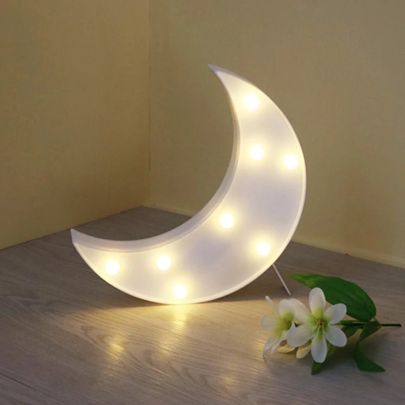 Lampe led 3d lune blanche