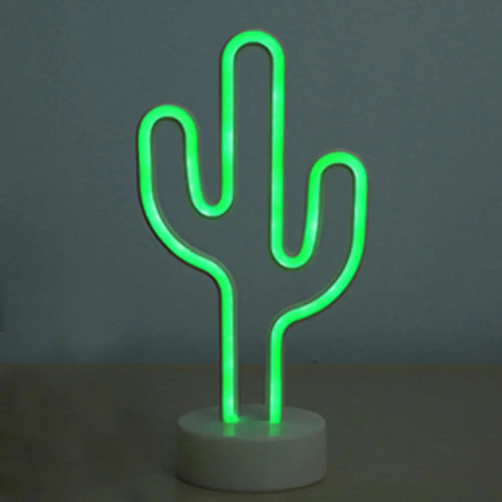 Lampe led rechargeable cactus allumé