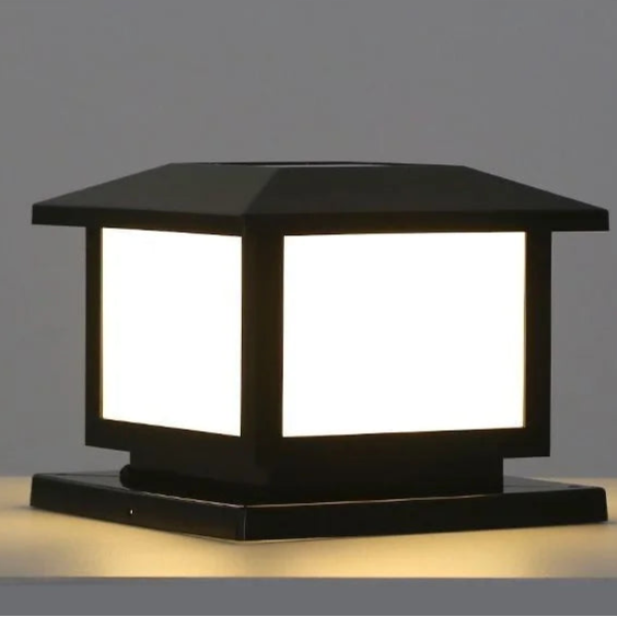 Lampe solaire extérieur cube étanche lumière blanche