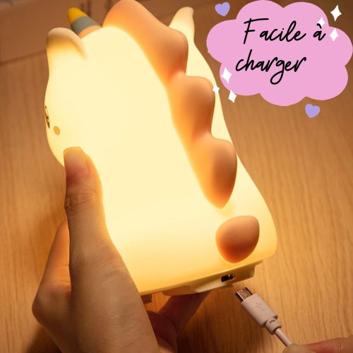 Veilleuse bébé licorne et chargeur