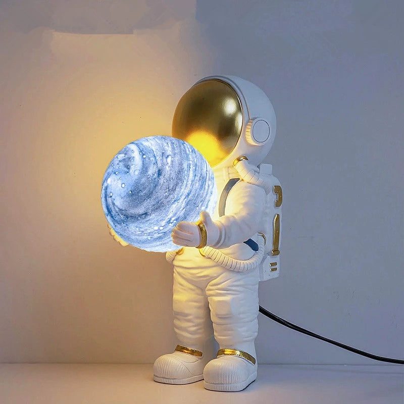 Veilleuse astronaute LED éclairage bleu