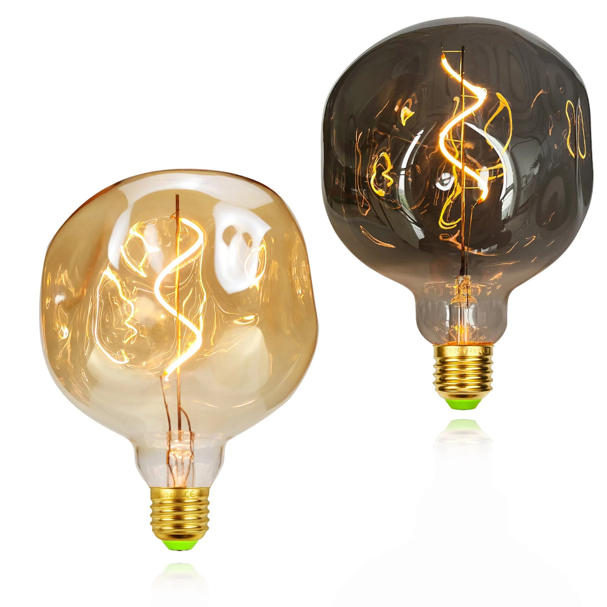 Ampoule LED Edison gris et doré