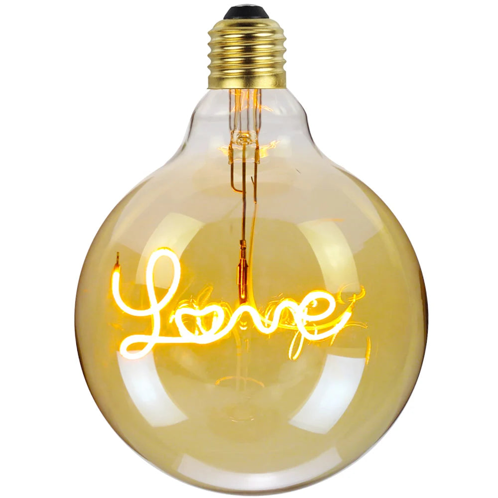 Ampoule LED décorative love pour suspension 