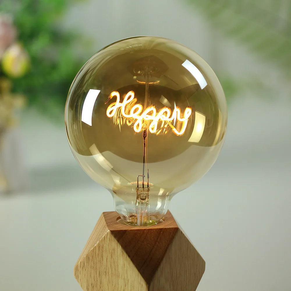 Ampoule LED décorative sur support douille 