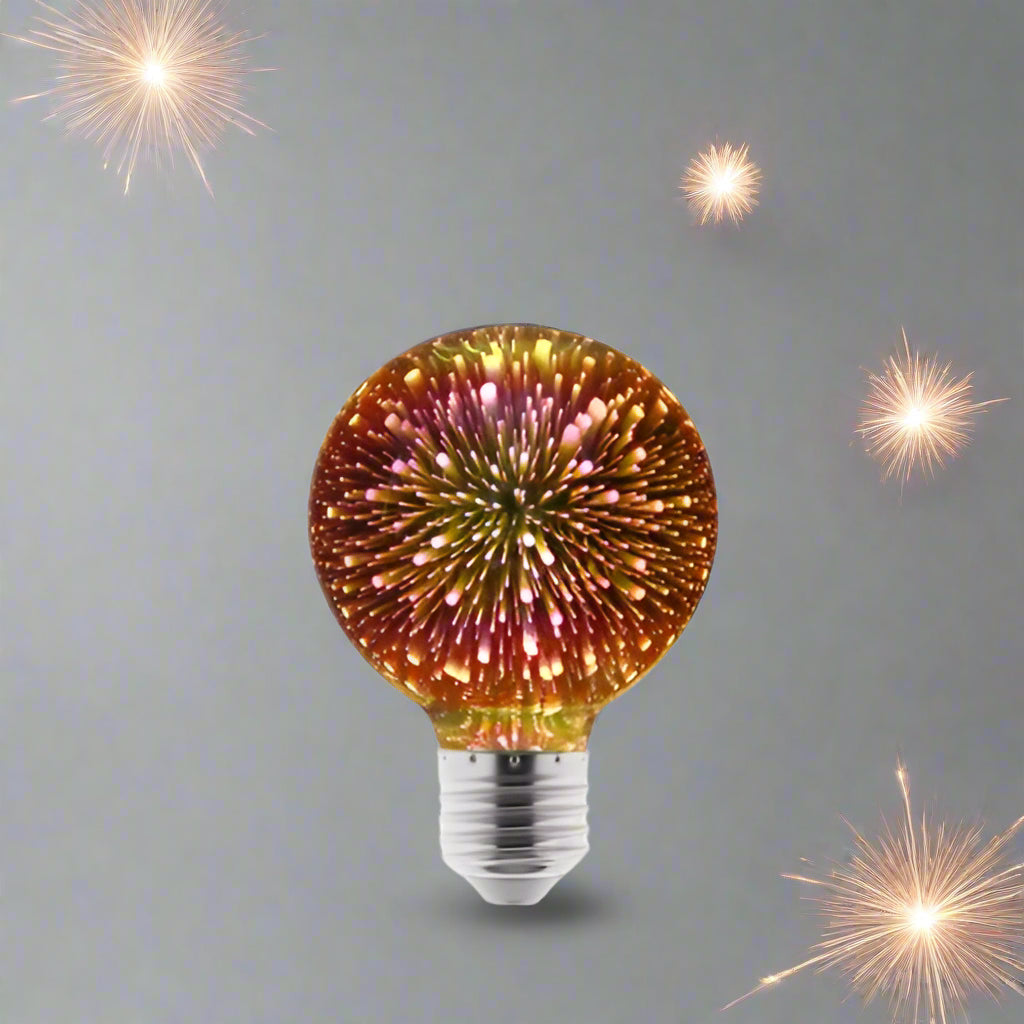 Ampoule LED effet feu d'artifice 3D petite dimension 