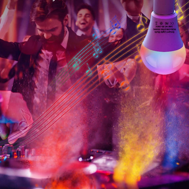 Ampoule LED intelligente et des personnes qui dance