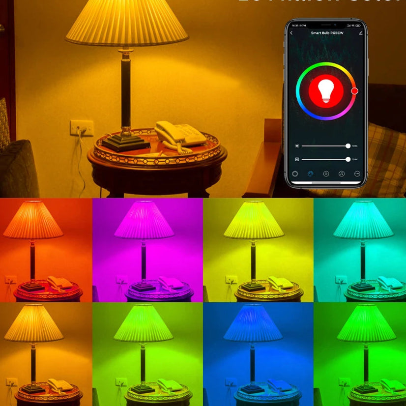 Ampoule LED intelligente et un portable avec bleuetooth
