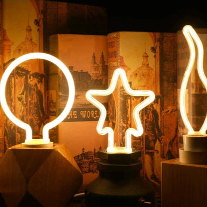 Ampoule led déco ambiance étoile et forme de bougie allumée 