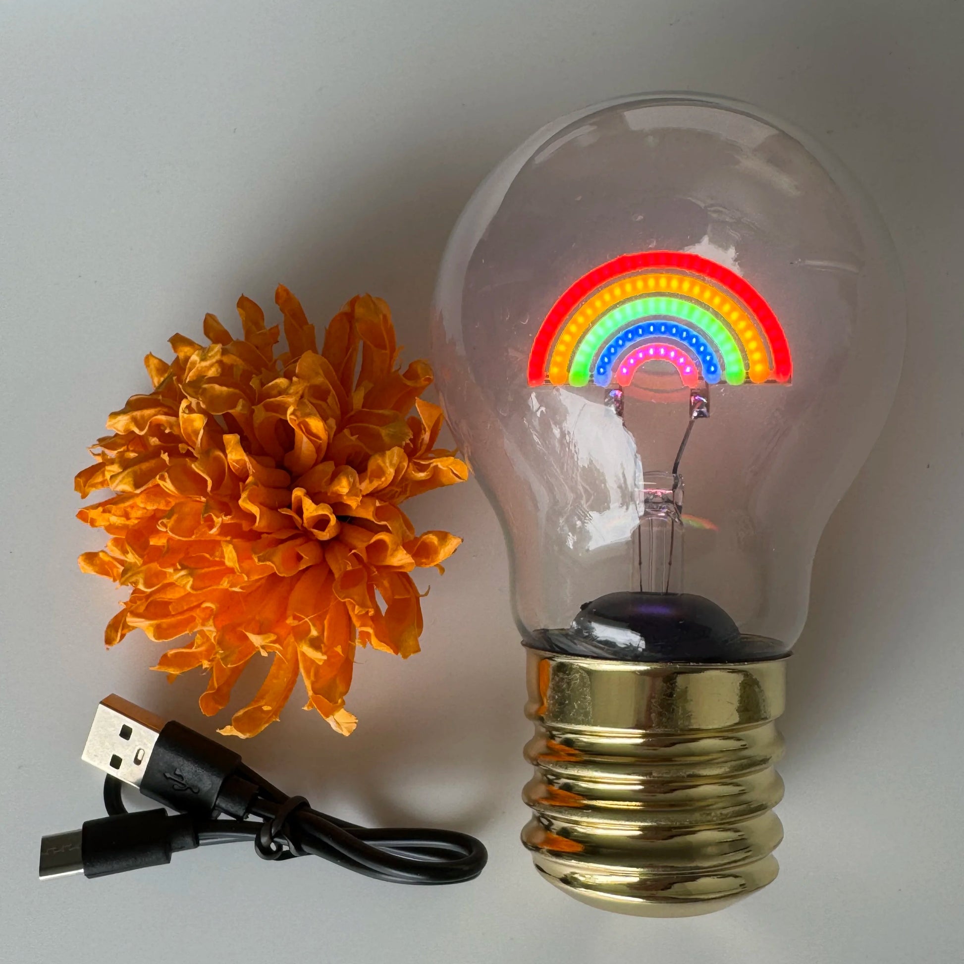 Ampoule led rechargeable arc-en-ciel 