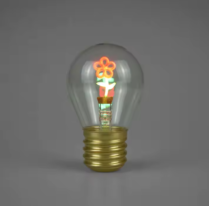 Ampoule led rechargeable fleur allumée 