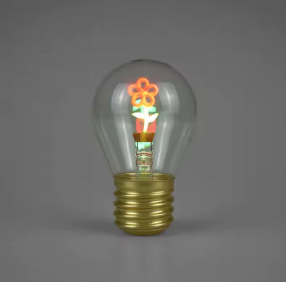 Ampoule led rechargeable fleur allumée 