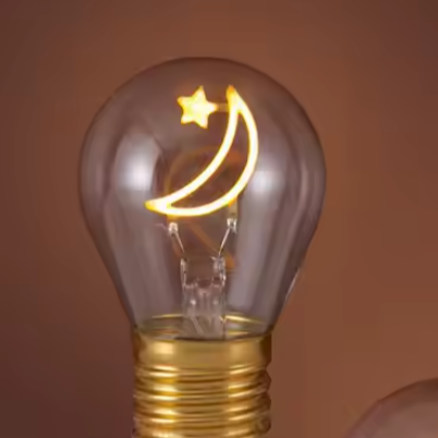  Ampoule led rechargeable la lune et étoile 