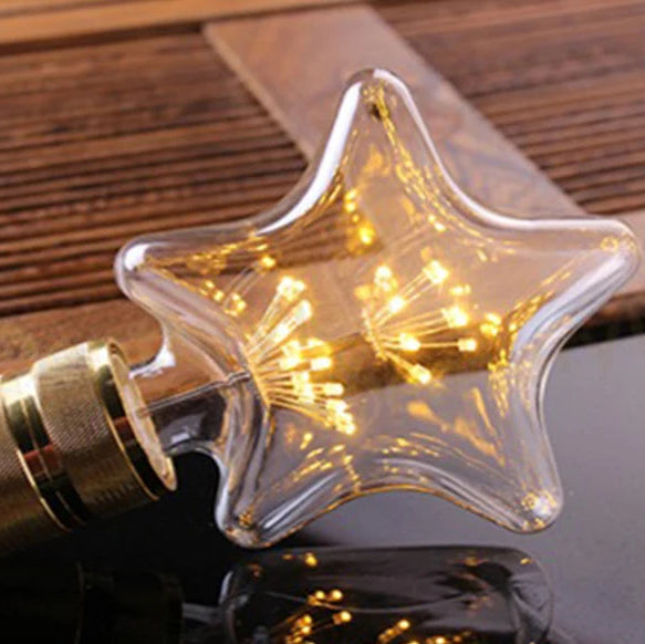  Ampoule vintage feu d'artifice étoile 