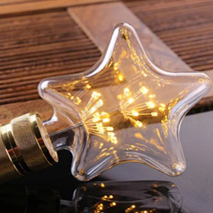  Ampoule vintage feu d'artifice étoile 