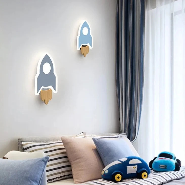 Applique murale LED fusé allumée et jeux d'enfant 