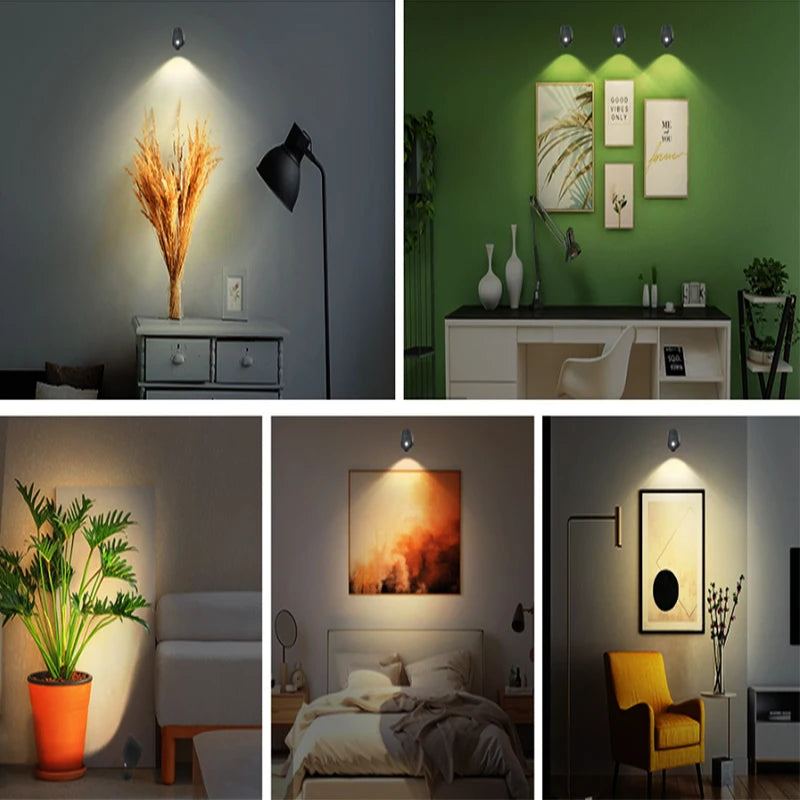 Applique murale LED rechargeable allumé 