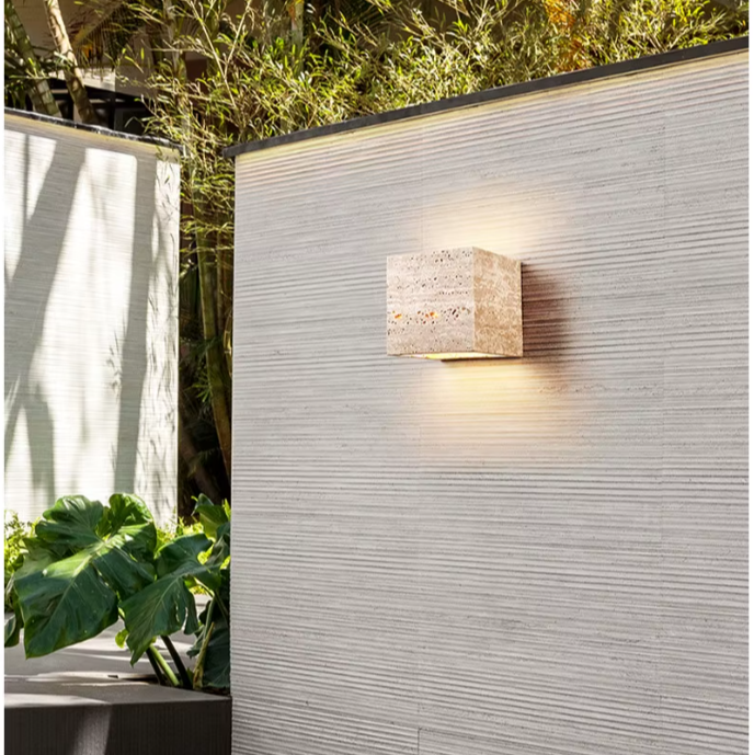 Applique murale cylindrique terrasse jardin 