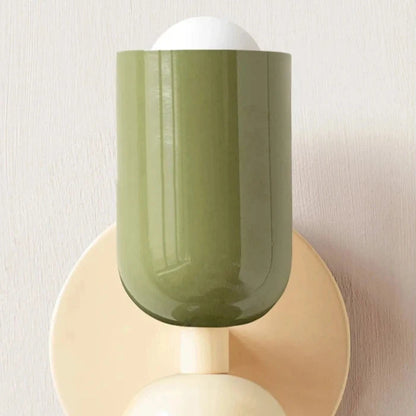 Applique murale design scandinave partie supérieur verte 