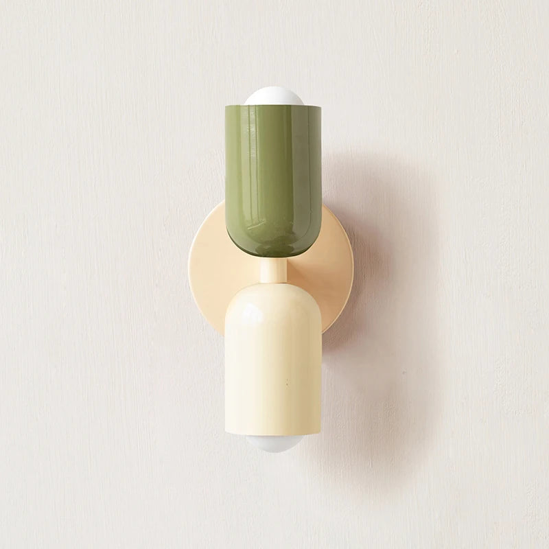  Applique murale design scandinave de couleur vert et beige 