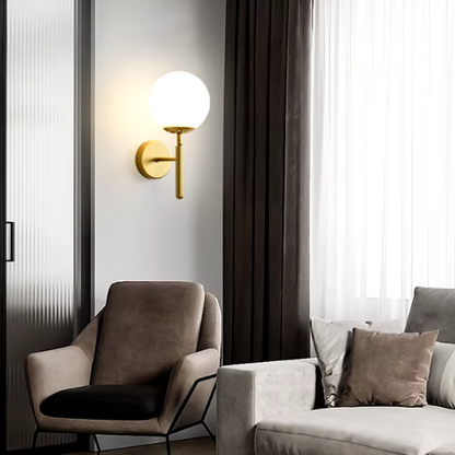 Applique murale dorée en métal des fauteuils et sofa 
