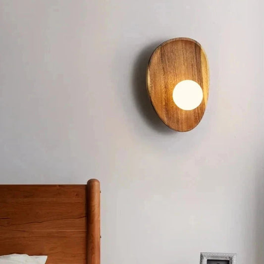 Applique murale en bois perle lumineuse 