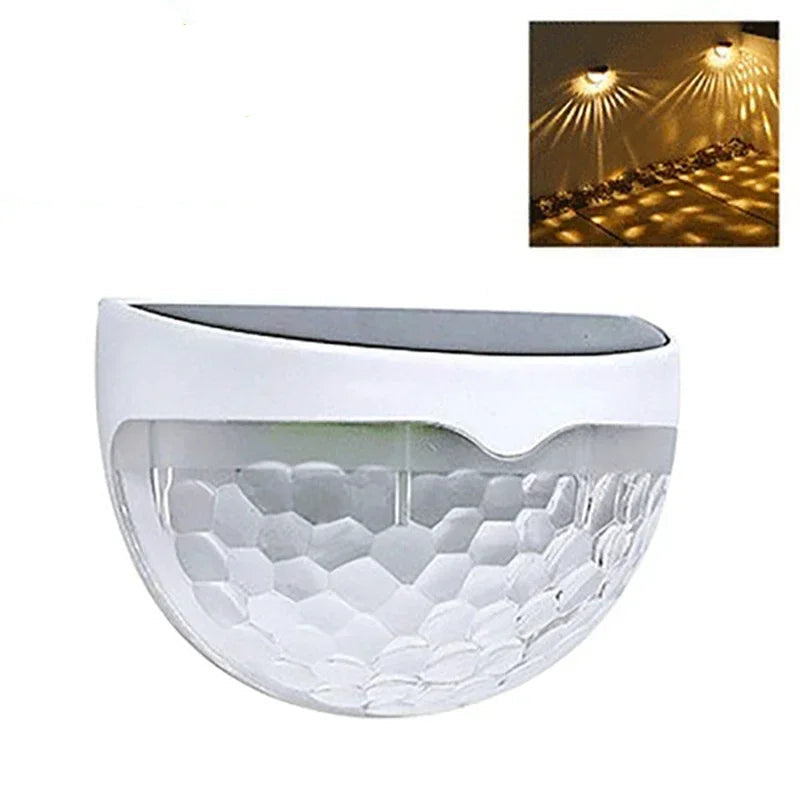 Applique murale extérieur pour terrasse à LED coquille blanche 
