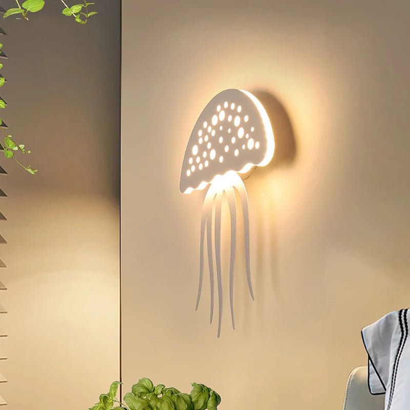 Applique murale led lueur méduse lumière chaude 