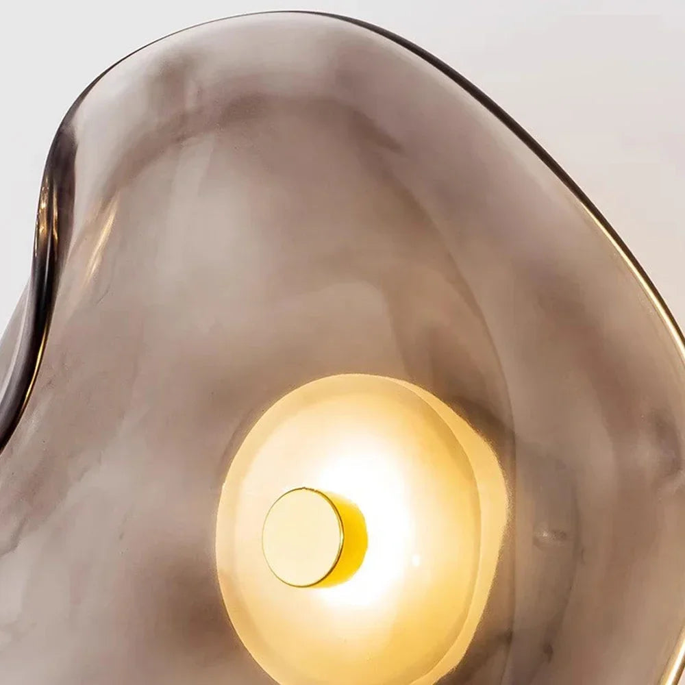 Applique murale led minimaliste en verre allumé 