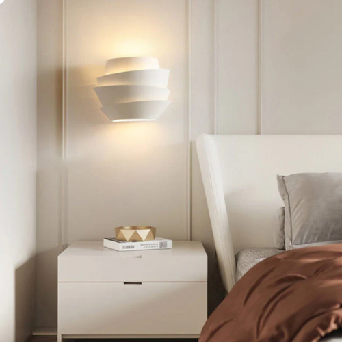 Applique murale scandinave double éclairage allumé lit t table de chevet 