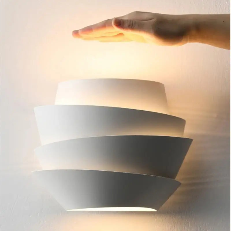 Applique murale scandinave double points lumineux allumé 