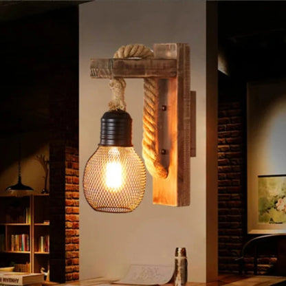 Applique murale vintage en bois et bibliothèque  