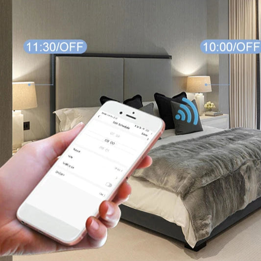  Avec portable qui allumé et éteint ampoule LED intelligente 