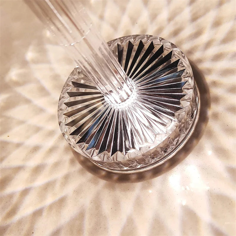 Base inférieure lampe de table tactile en cristal  