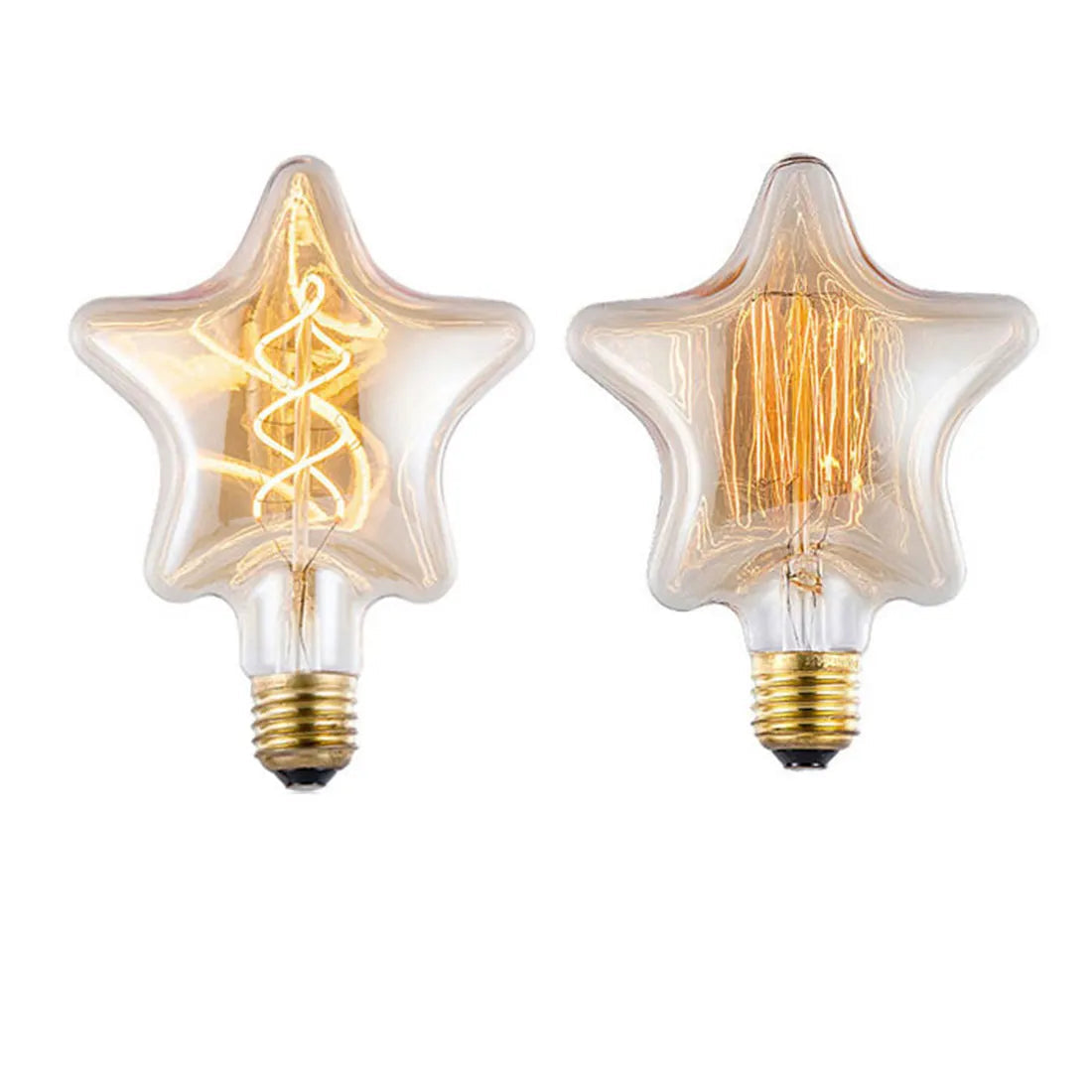 Deux ampoules led étoile Edison 