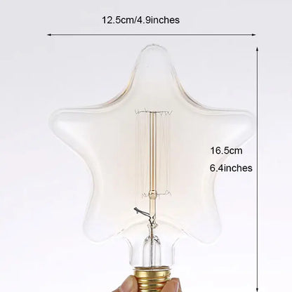Dimension de la lampe led étoile Edison 