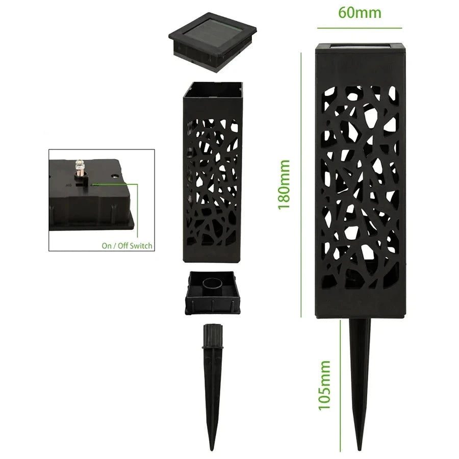 Dimension lampe solaire extérieur 