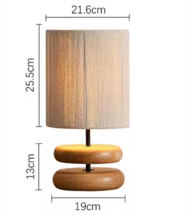 Dimension de la lampe de chevet japonaise en bois 