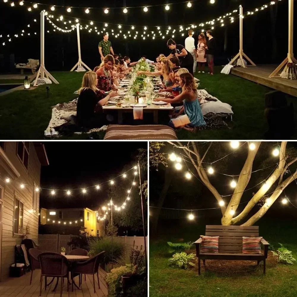  Guirlande guinguette sur un balcon et une terrasse 