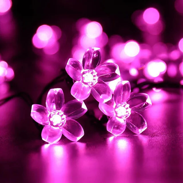 Guirlande lumineuse extérieur LED allumé 