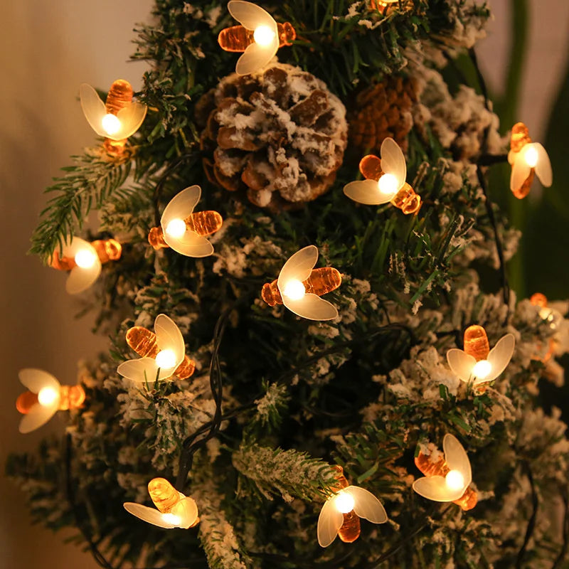 Guirlande lumineuse extérieur sapin de Noël 