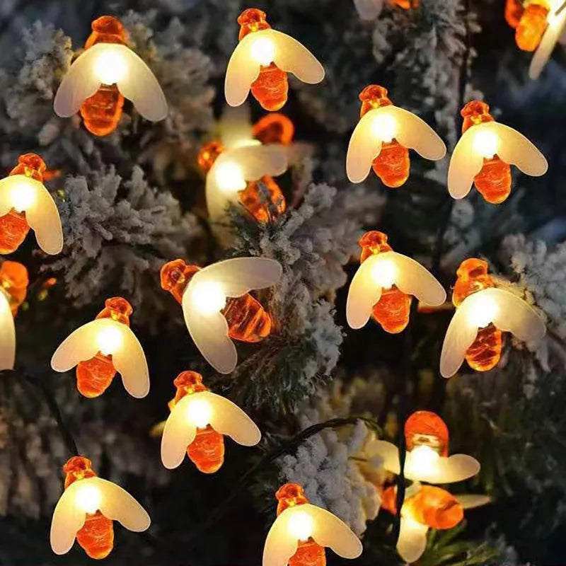 Guirlande lumineuse extérieur solaire allumé