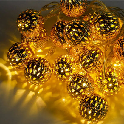 Guirlande lumineuse marocaine lumière jaune 