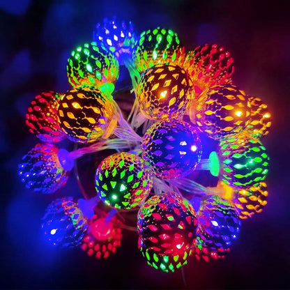 Guirlande lumineuse marocaine multicolore RGB