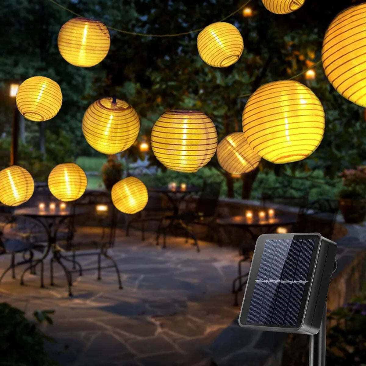 Guirlande lumineuse extérieur allumé avec panneau solaire 